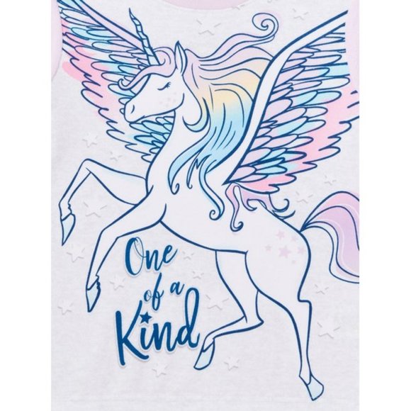 New Girls robe pajamas set Size 6 PJs Valentines Day Gift Unicorn Rainbow - Picture 10 of 10